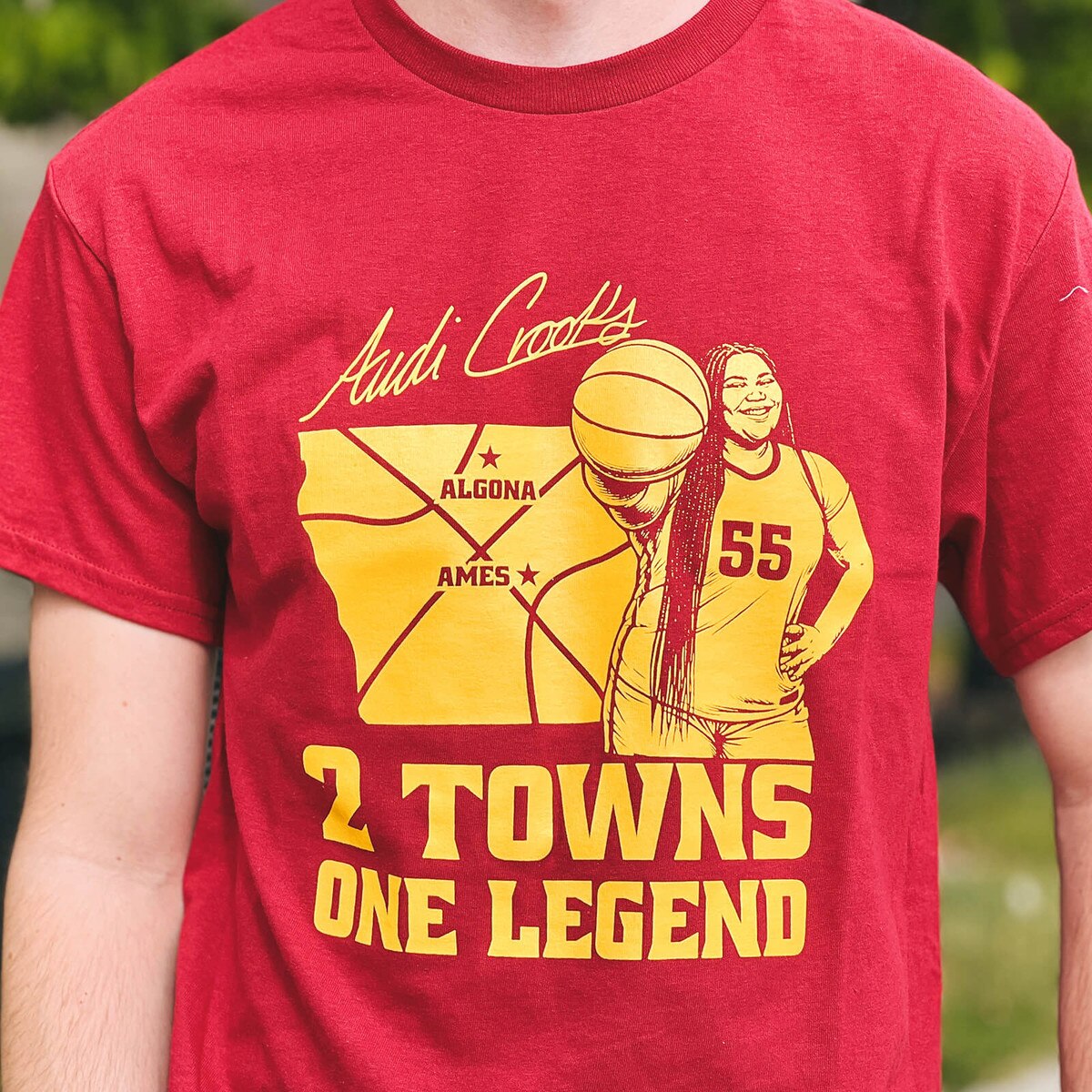 Audi Crooks 2 Towns Cardinal T-shirt